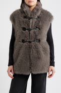Bernardo Faux Fox Fur Vest