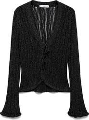 MANGO Metallic Cardigan