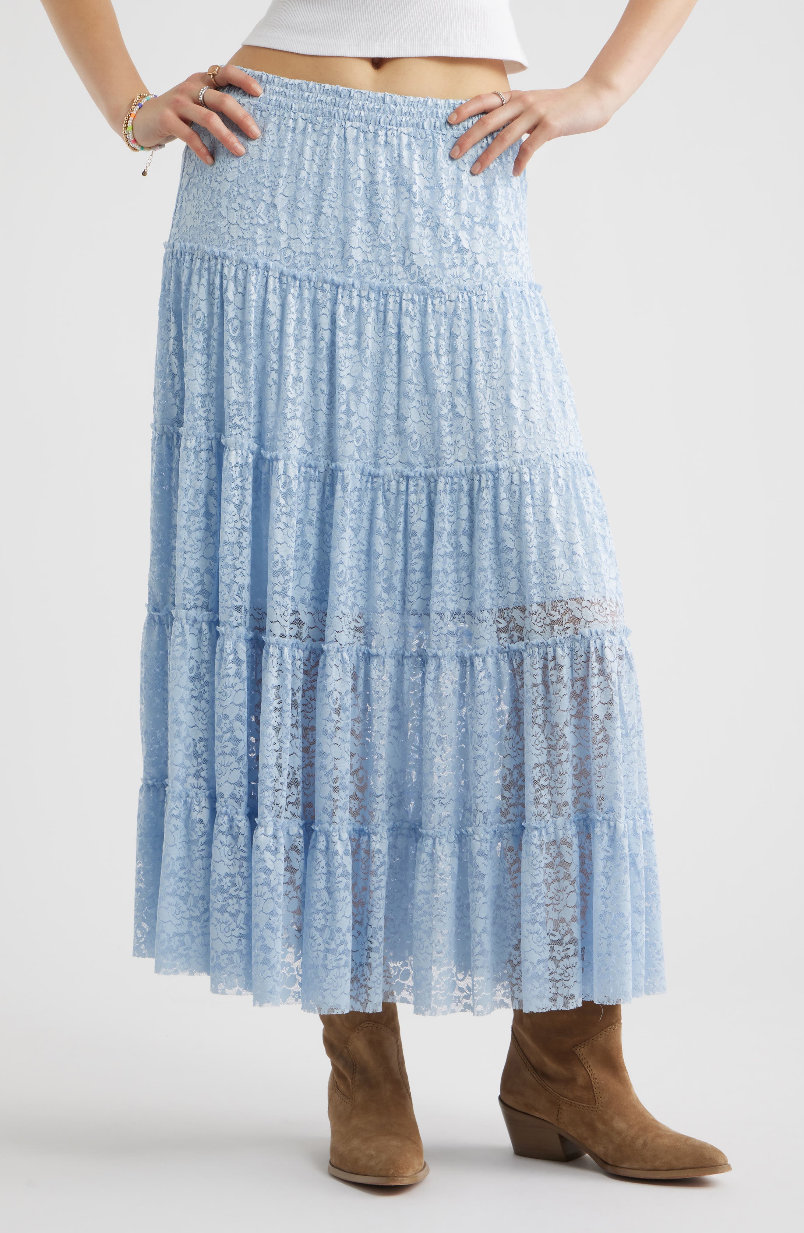 Lace Maxi Skirt - image 5