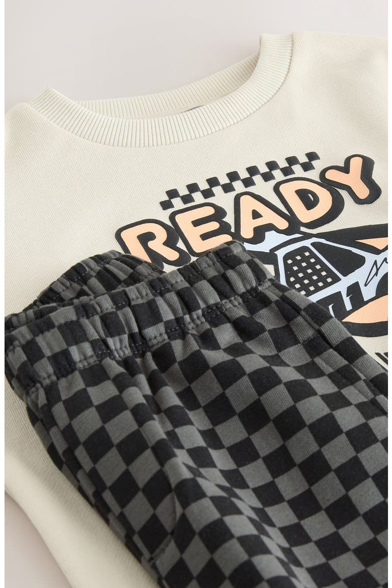 Kids' Racecar Graphic Sweatshirt & Pants Set, Alternate, color, MULTI