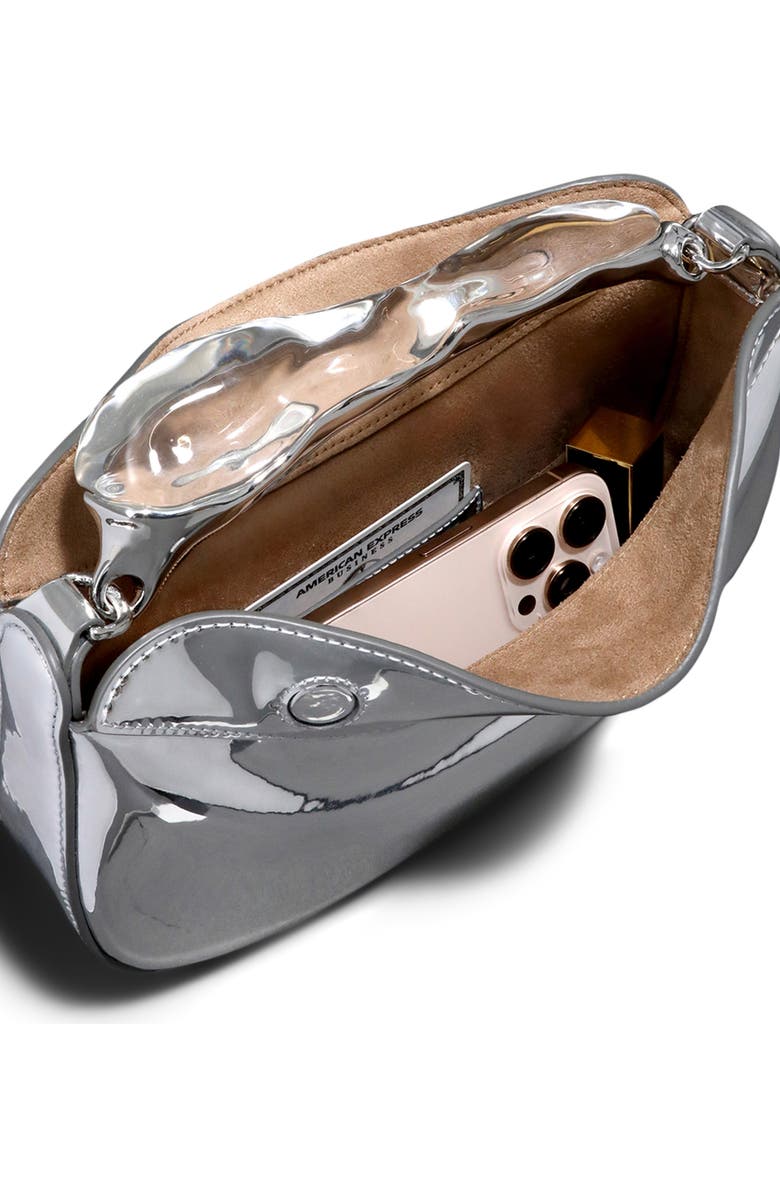 Alexis Bittar Water Stone Top Handle Bag, Alternate, color, Chrome