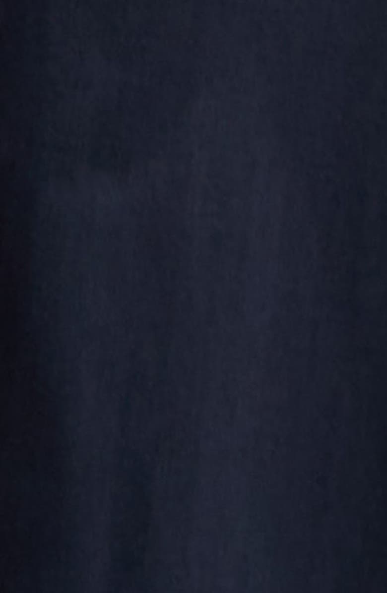 Carolina Herrera Halter Neck Belted Stretch Cotton Sateen Shirtdress, Alternate, color, Midnight