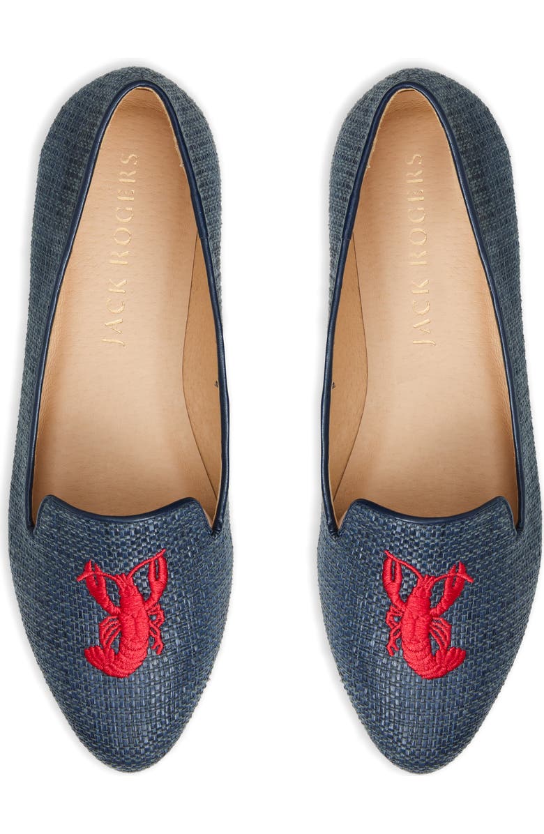 Jack Rogers Lobster Embroidery Loafer, Alternate, color,