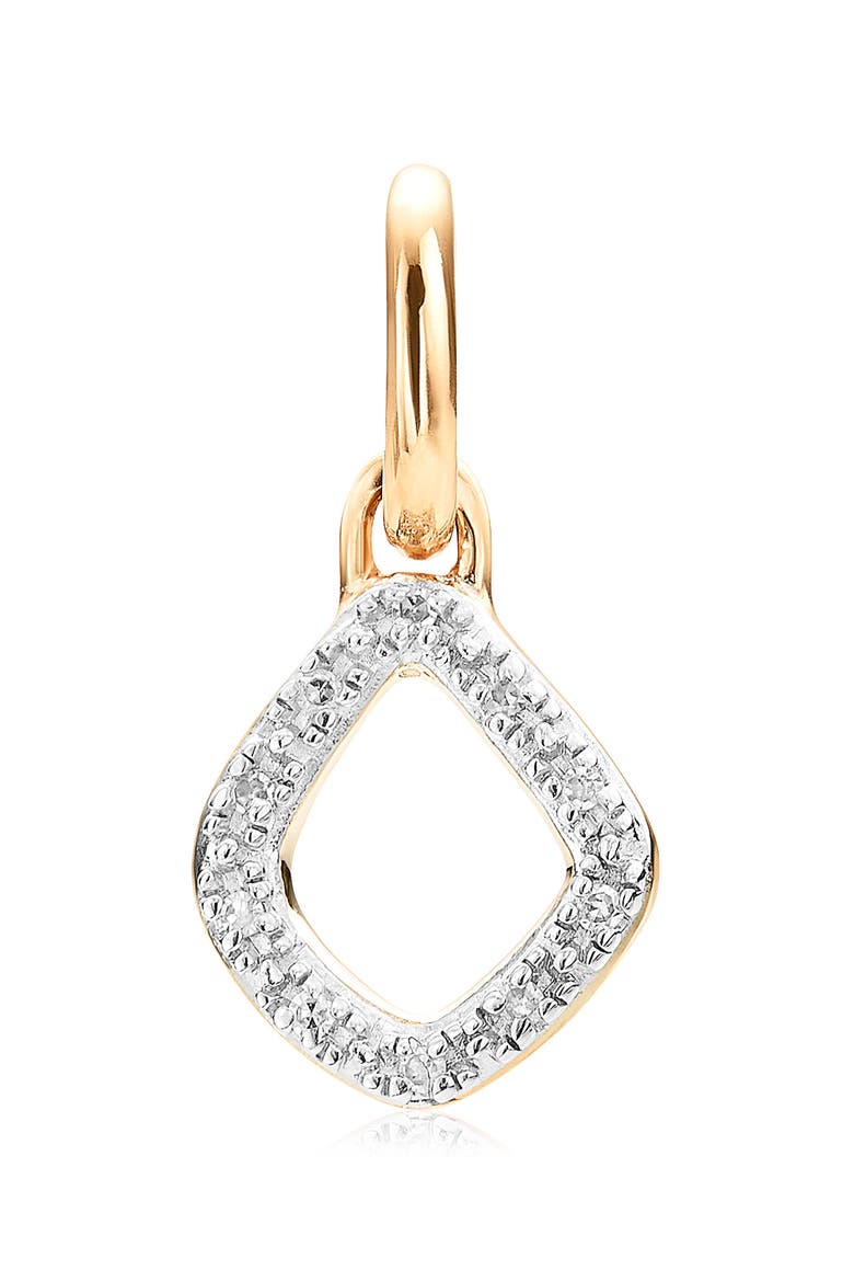Riva Mini Kite Diamond Pendant Charm, Main, color, YELLOW GOLD