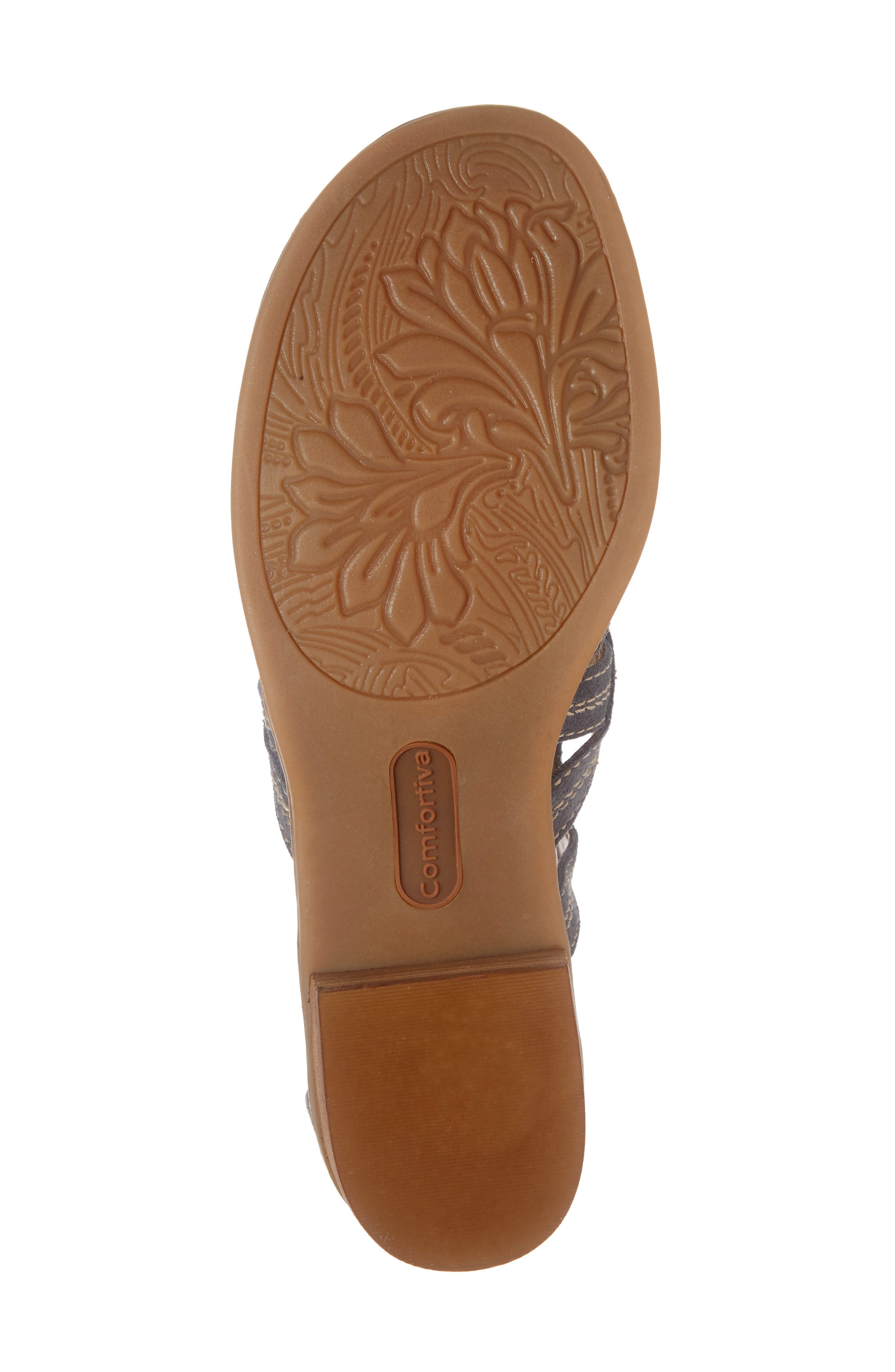 Betha Sandal, Alternate, color, DENIM SUEDE