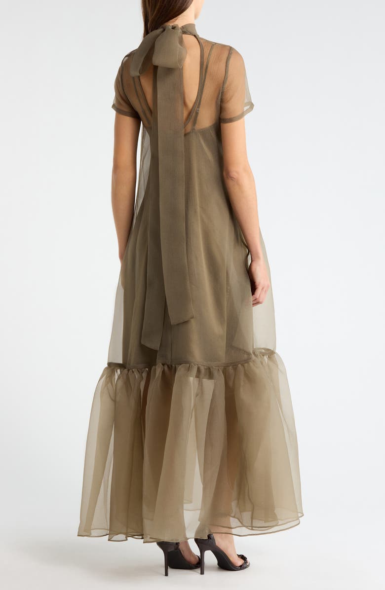 STAUD Calluna Organza Gown, Alternate, color, Thyme