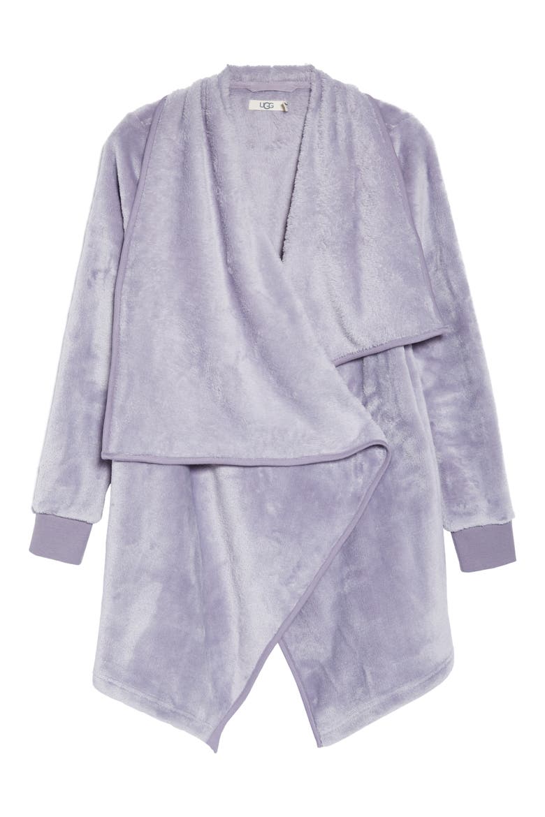 Orla Double Face Fleece Drape Jacket, Alternate, color, CLOUDY GREY