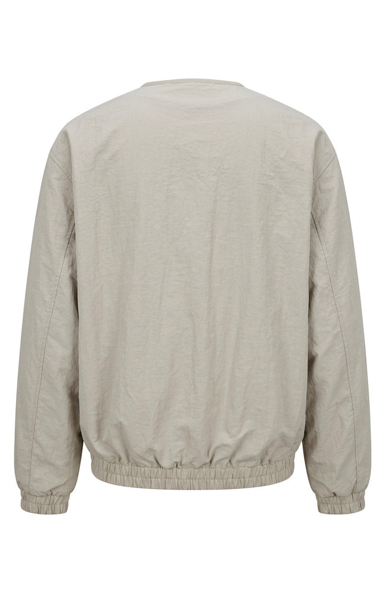 Modenaire Lightweight Elastic Hem Bomber Jacket, Alternate, color, Light Beige