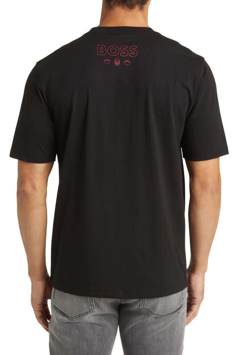 x NFL Stretch Cotton Graphic T-Shirt, Alternate, color, NEW YORK GIANTS BLACK