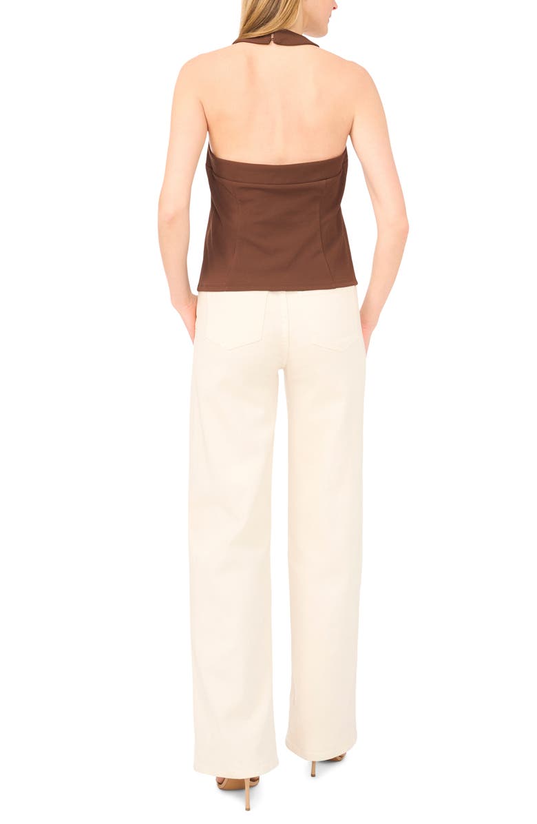 Halogen<sup>®</sup> Square Neck Halter Top, Alternate, color, Chocolate