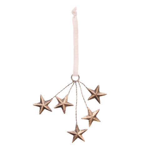 Star Cluster Brass Christmas Tree Ornament