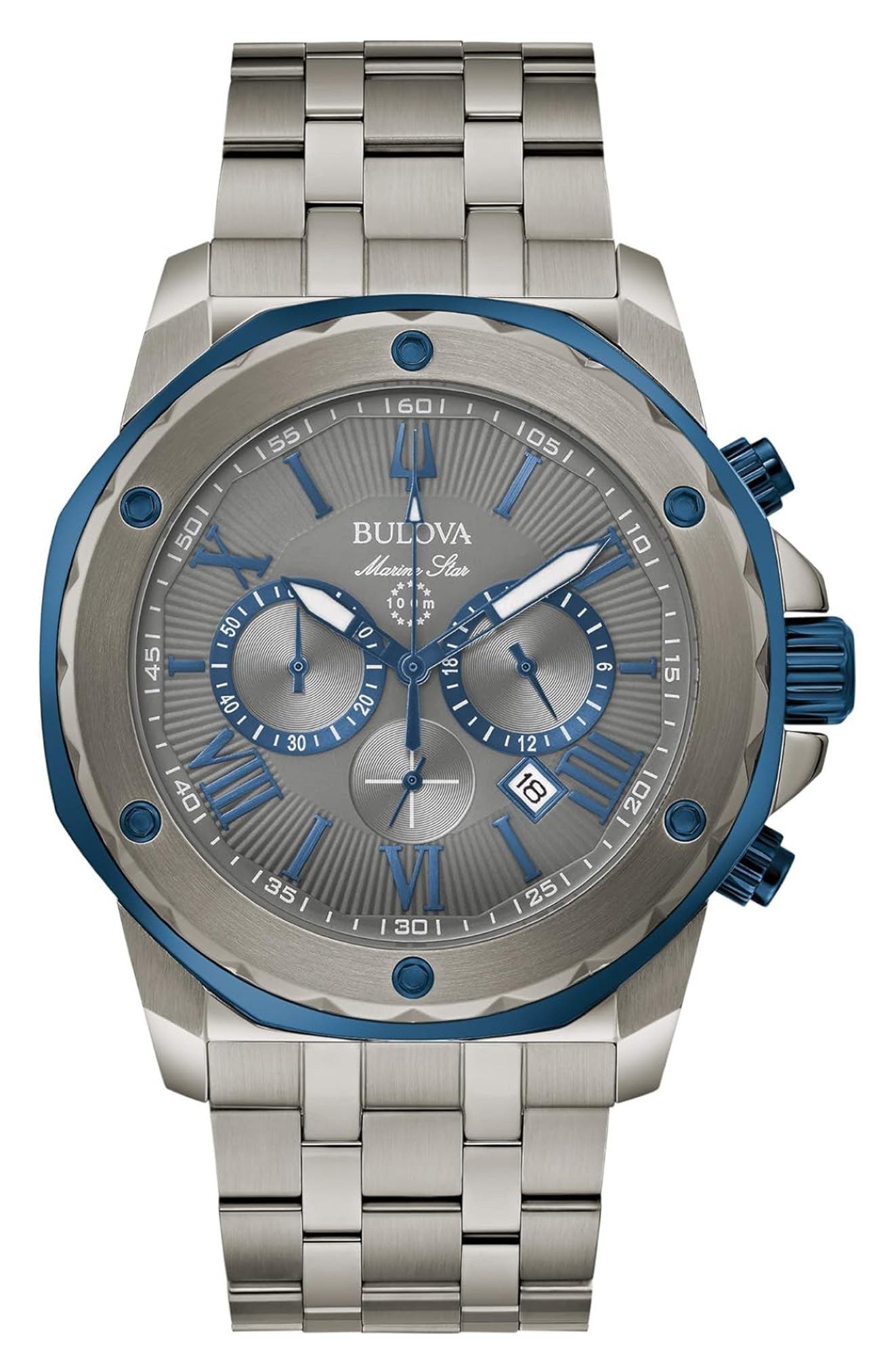 Bulova Chronograph Bracelet Watch, 42mm In Gray