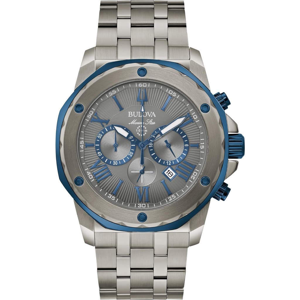 Bulova Chronograph Bracelet Watch, 42mm In Gray