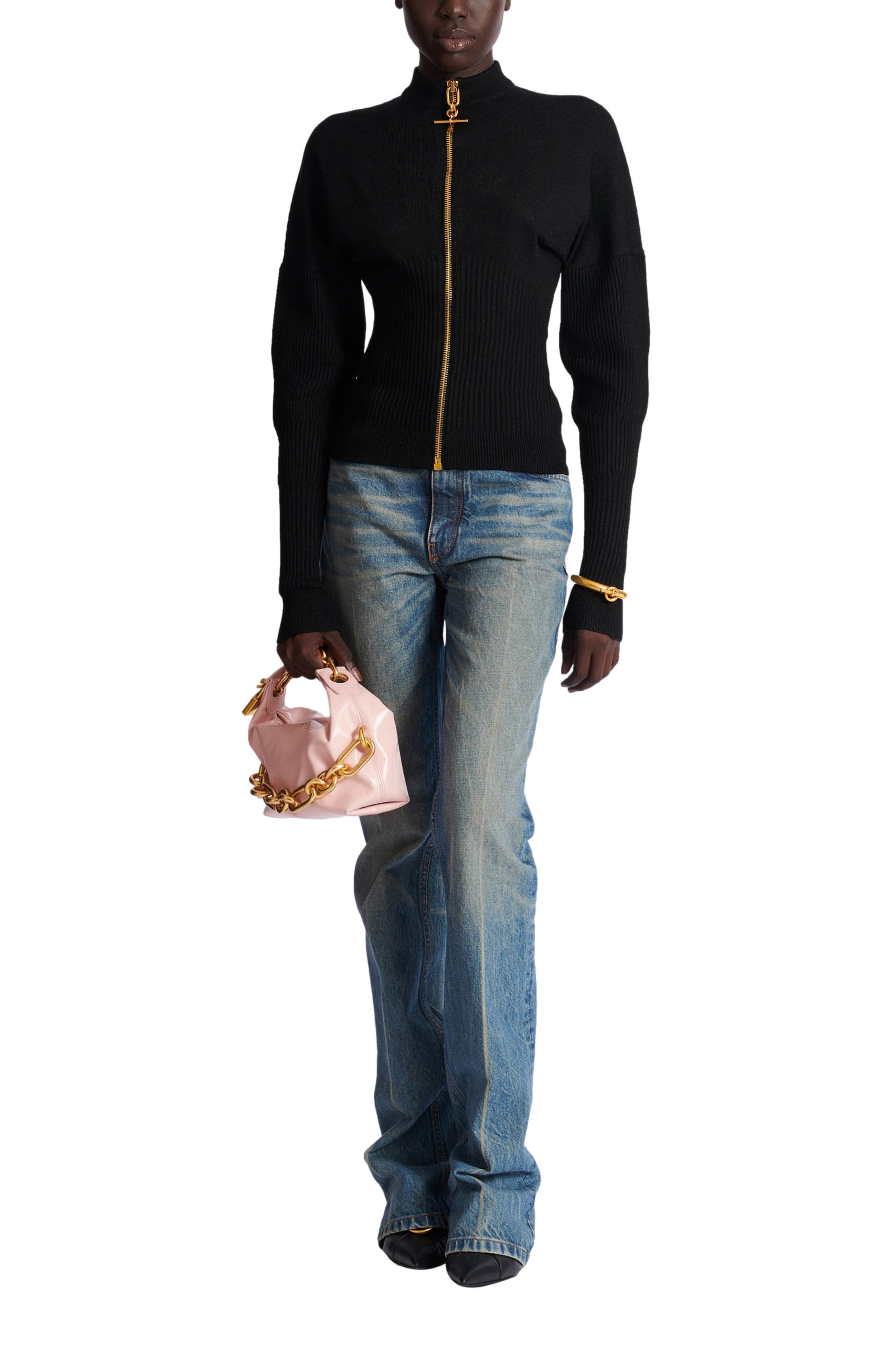Zipped knit cardigan - image 2