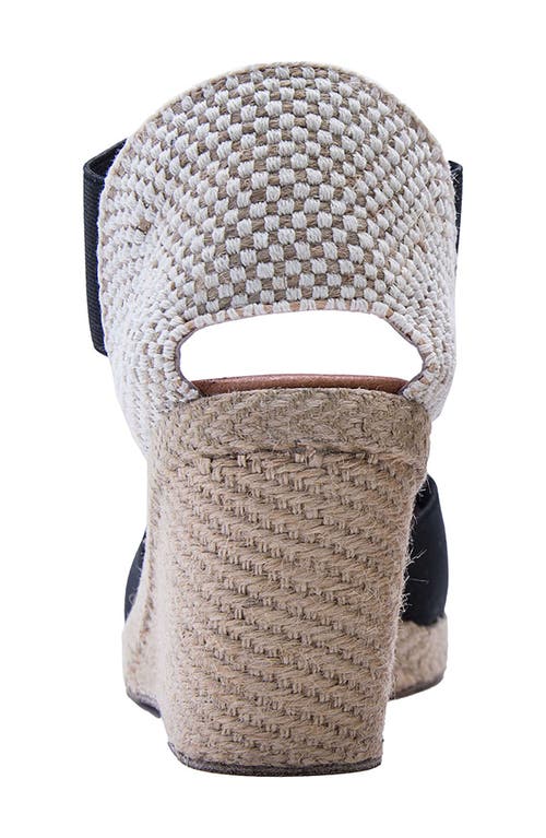 Andre Assous Anouka Espadrille Wedge Sandal In Black