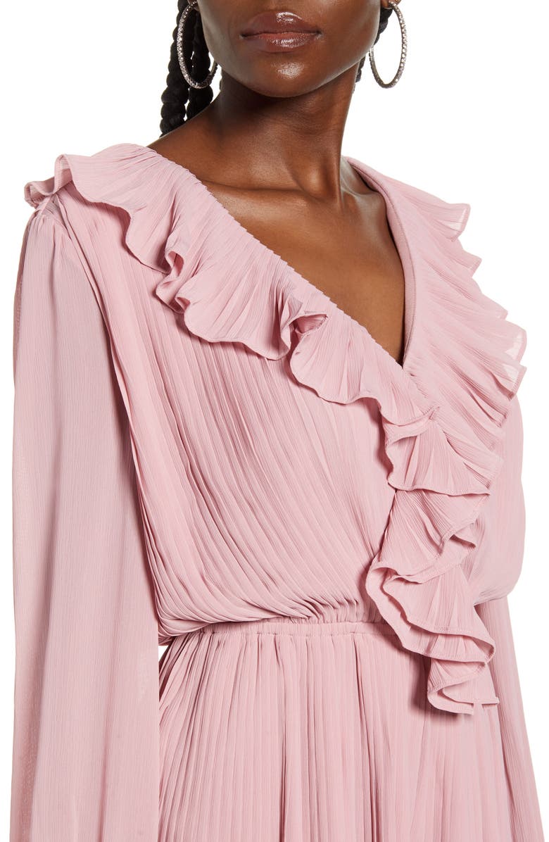 Endless Rose Ruffled Pleat Romper, Alternate, color, 