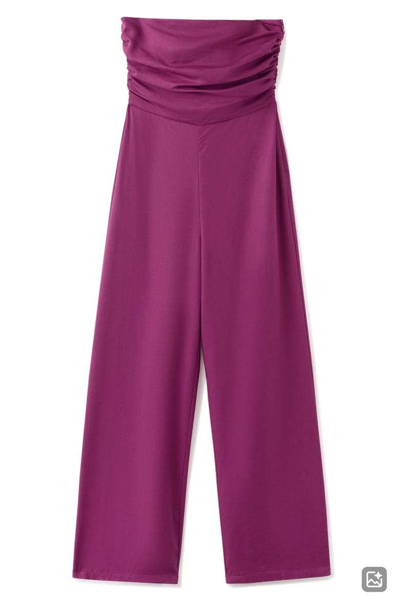 Strapless Wide Leg Jumpsuit, Main, color, PINK