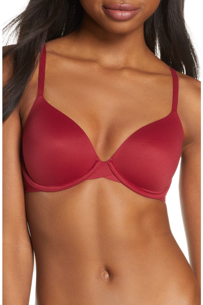 Perfectly Fit Modern Underwire T-Shirt Bra, Main, color, RASPBERRY JAM