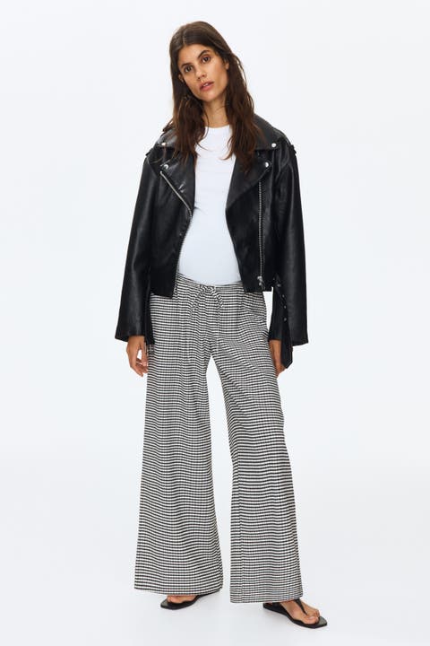 Mama Textured Drawstring Trousers