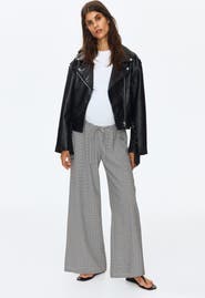 H&M Mama Textured Drawstring Trousers
