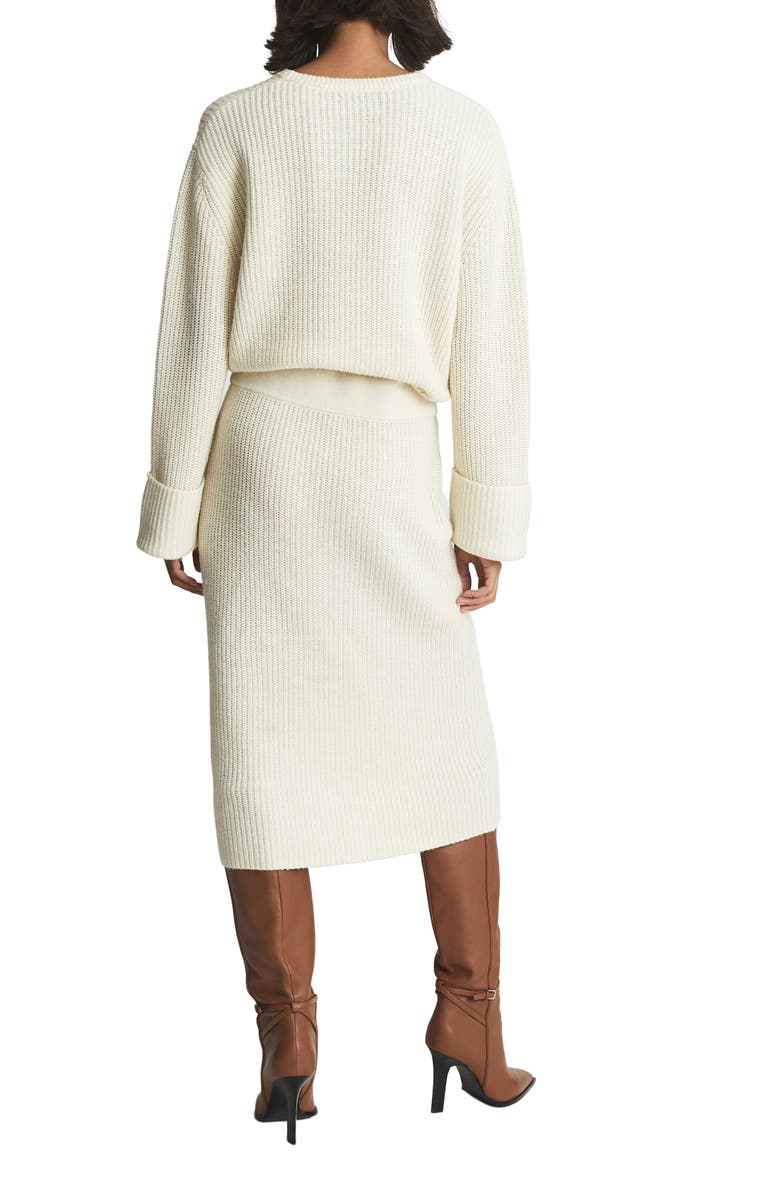 Reiss Jodie Long Sleeve Wool & Cashmere Blend Sweater Dress, Alternate, color,