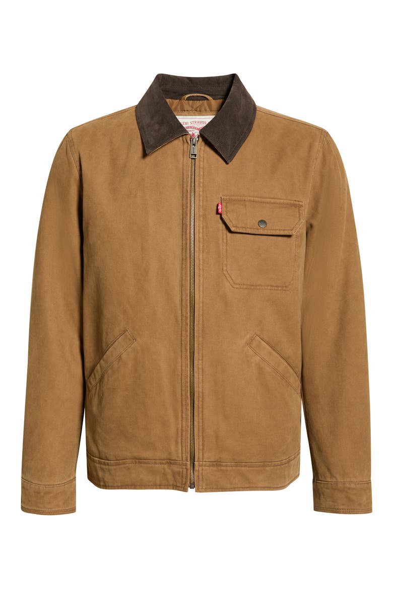 Corduroy Collar Workwear Jacket, Alternate, color, WORKER BROWN