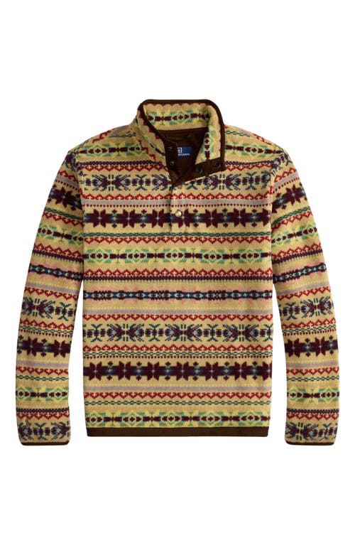 Polo Ralph Lauren Fair Isle Fleece Pullover In Multi