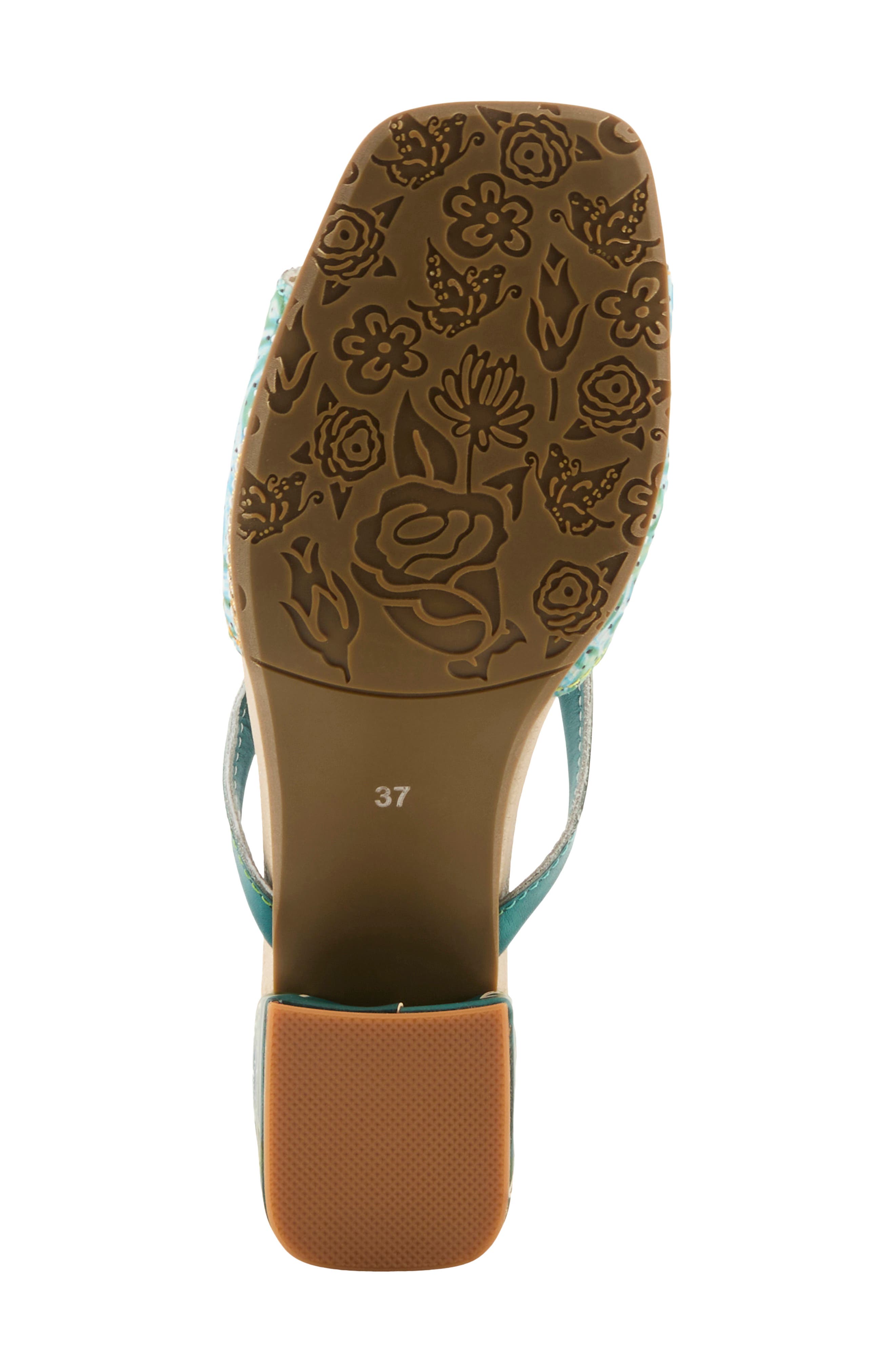 Europa Sandal, Alternate, color, TEAL MULTI