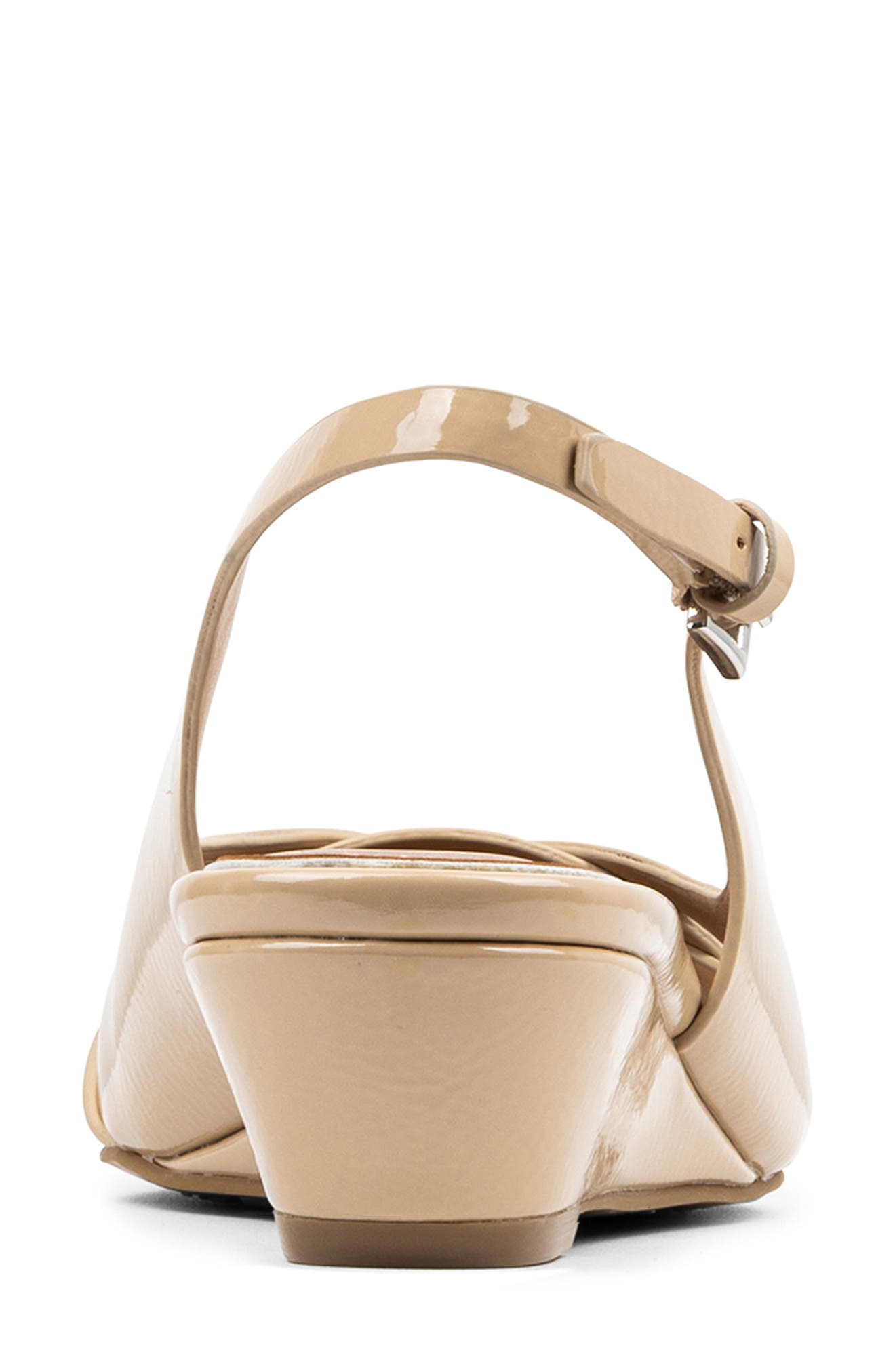 Wedge Pointed Toe Slingback Pump, Alternate, color, SAND