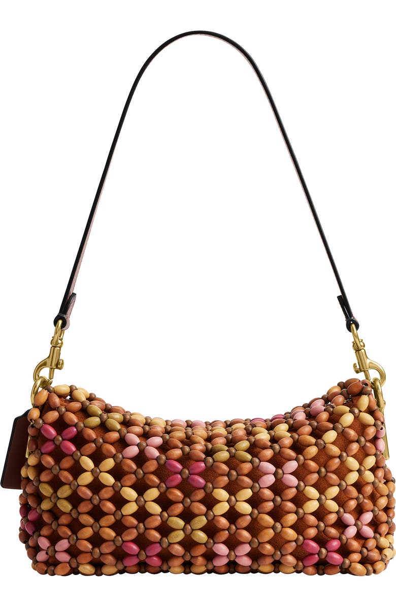 COACH Tabby 26 Wooden Bead Shoulder Bag, Alternate, color, Maple Multi