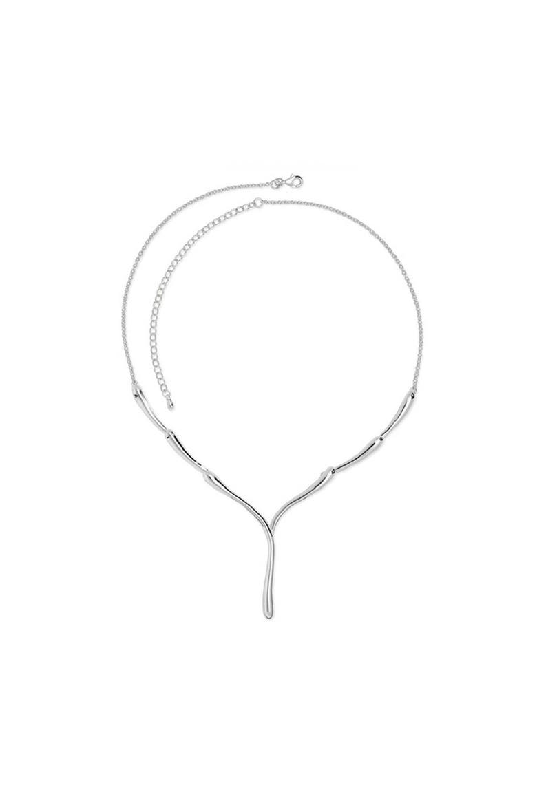Single Melting Necklace, Main, color, Sterling Silver