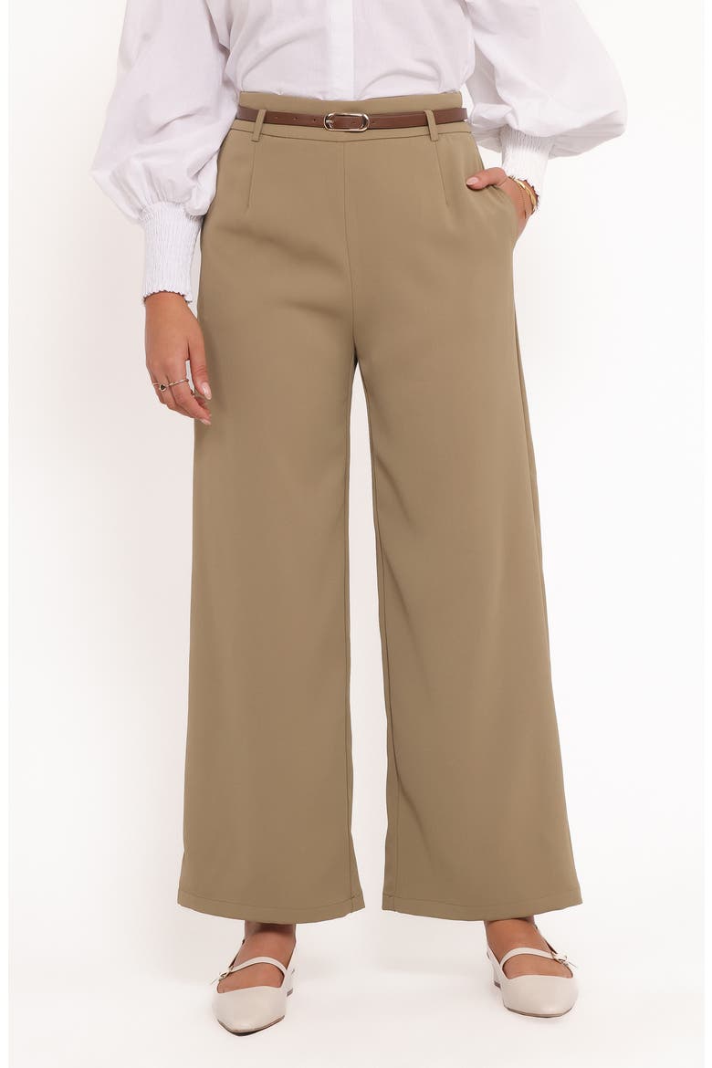 Ceres Belted Wide Leg Pants, Main, color, OLIVE