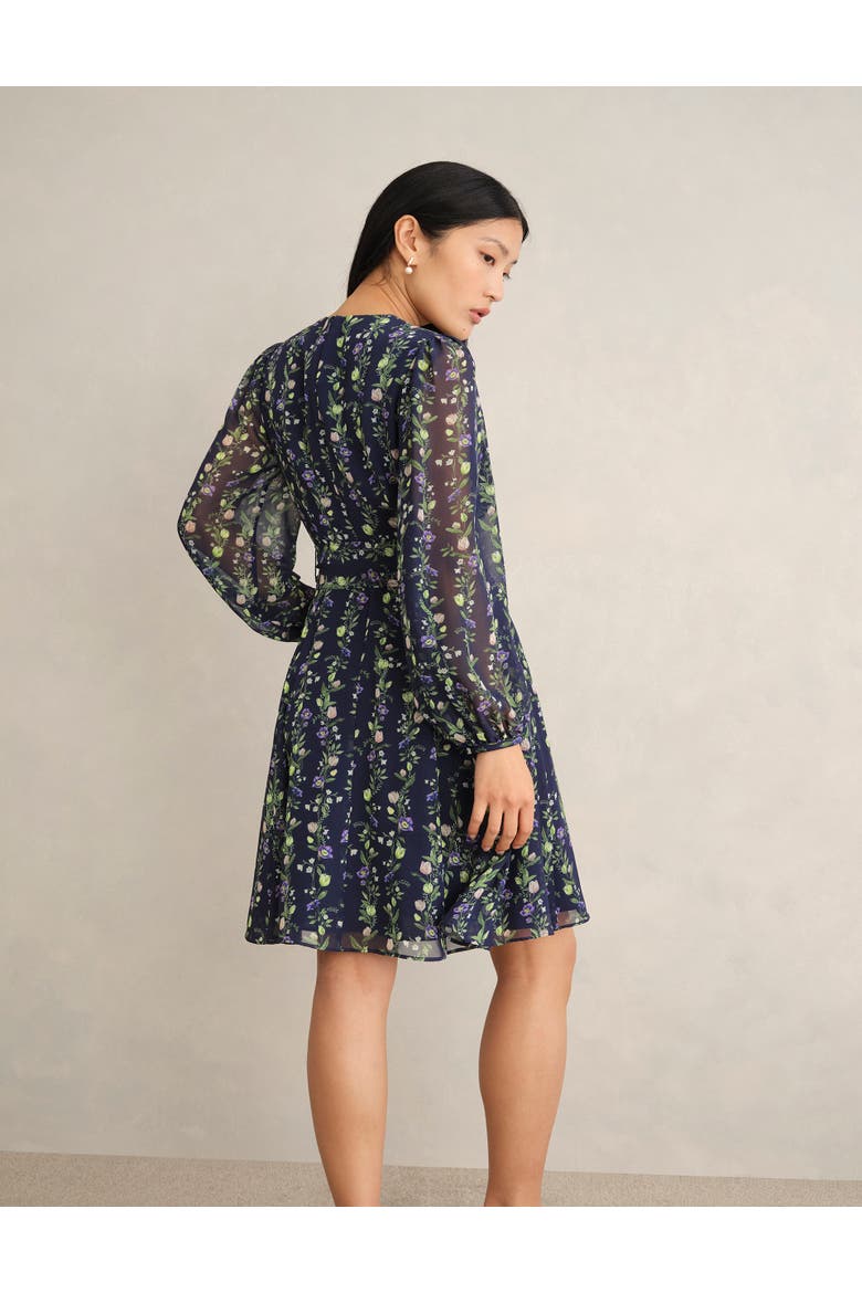 Emilia Fit Flare Mini Dress, Alternate, color, Midnight Multi