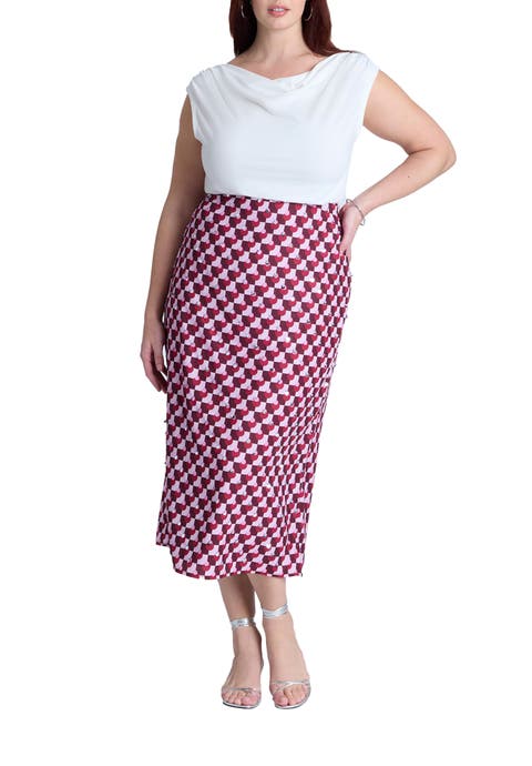 Geometric Sequin Skirt