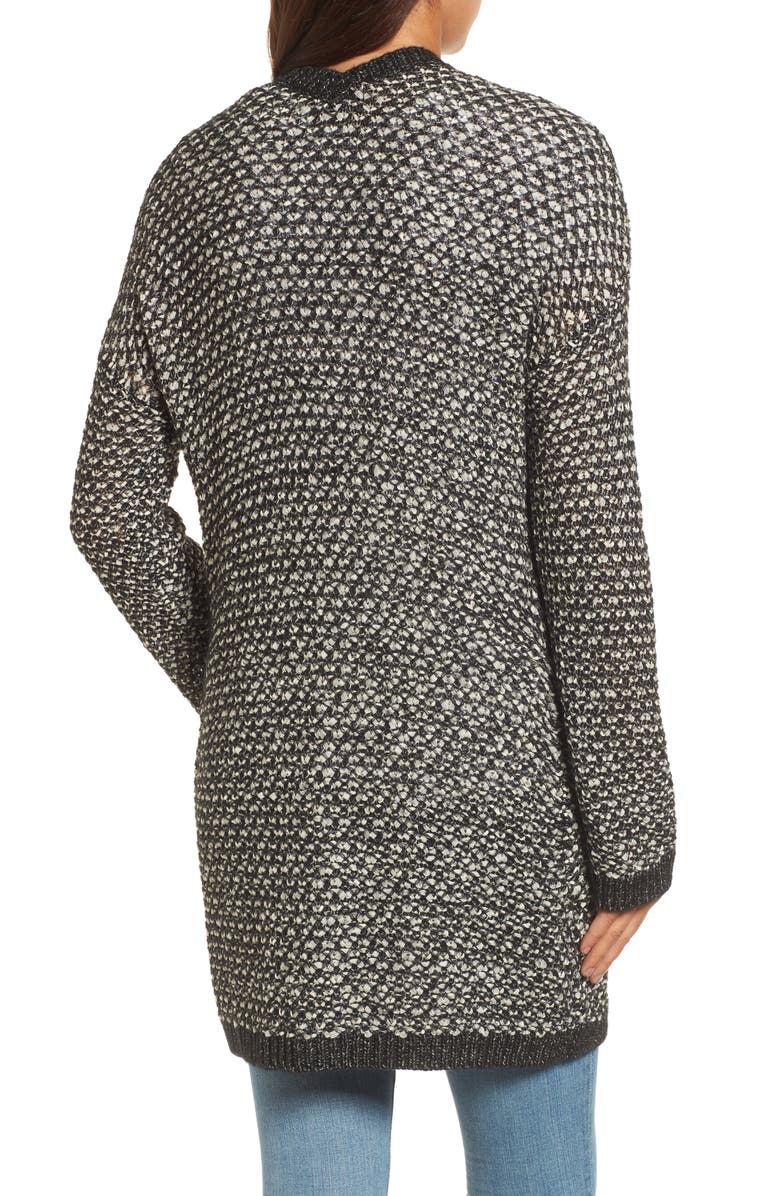 Caslon<sup>®</sup> Textured Boyfriend Cardigan, Alternate, color, 
