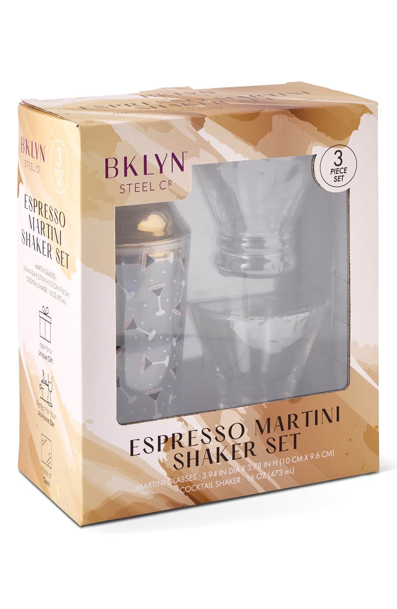 Brooklyn Steel Co. Espresso Martini Shaker Set, Alternate, color, Gold
