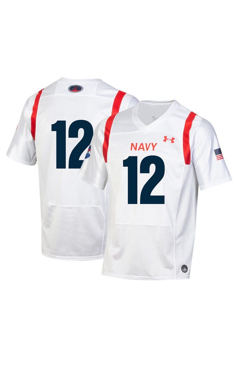 Under Armour Youth Under Armour White Navy Midshipmen 2022 Special Games Replica Jersey, Main, color, 