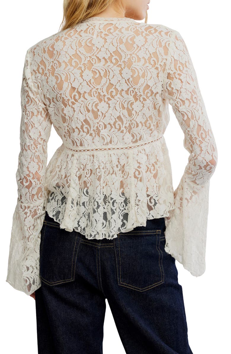 Free People Whispering Love Lace Top, Alternate, color, Tofu