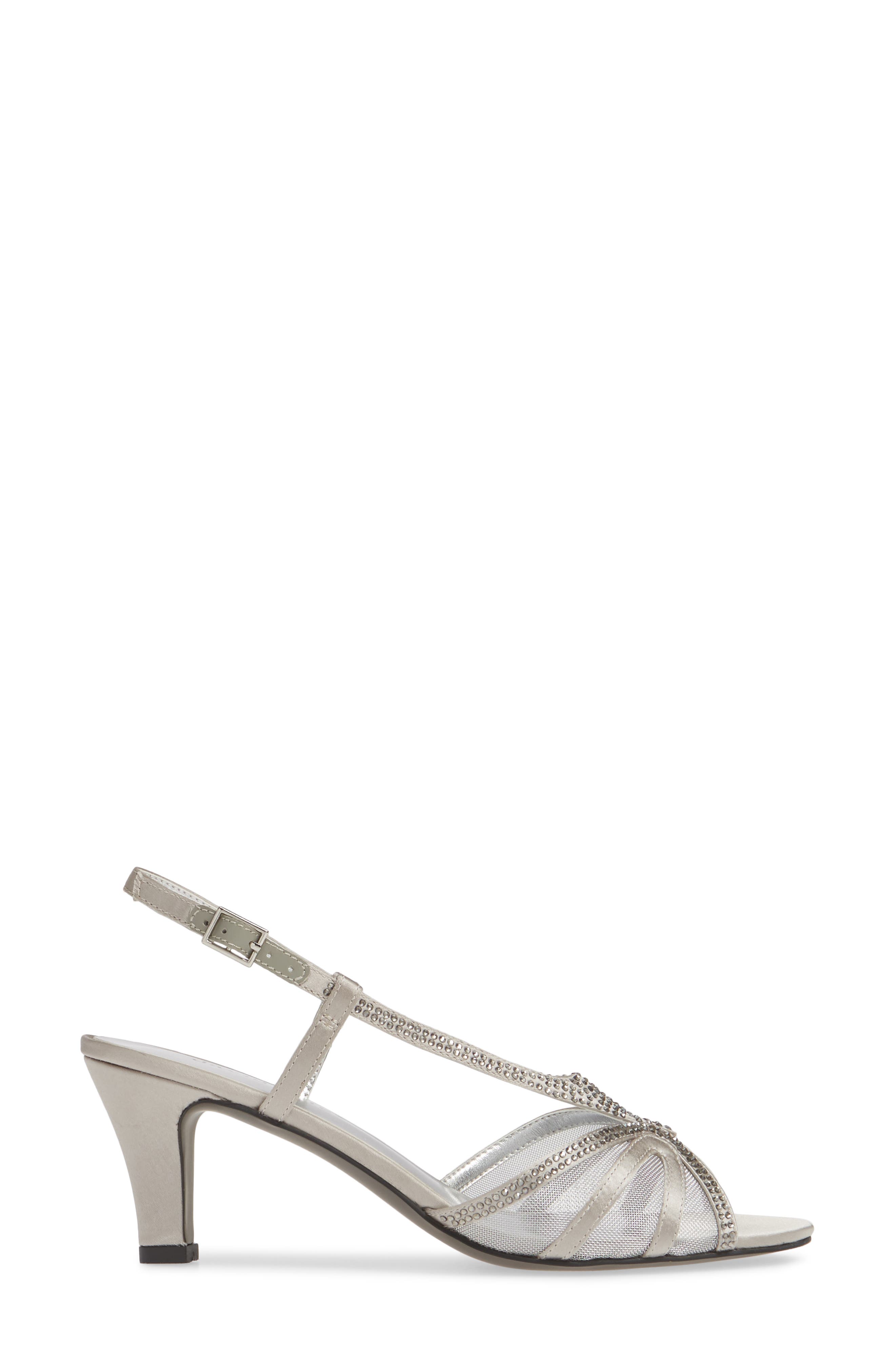 Refined Sandal, Alternate, color, SILVER SATIN
