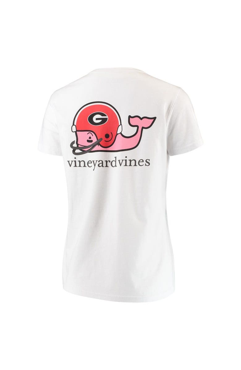 vineyard vines Women's Vineyard Vines White Georgia Bulldogs Pocket T-Shirt, Alternate, color, 