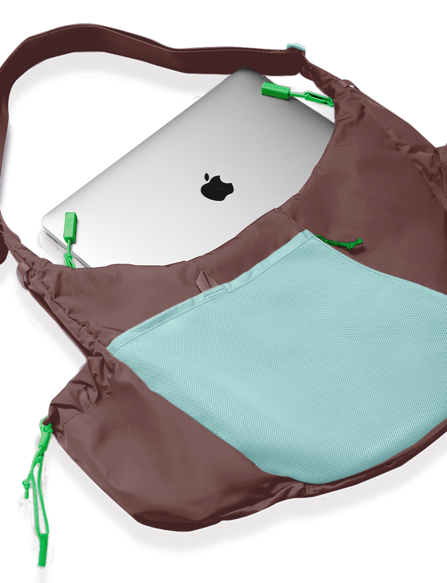 Baboon to the Moon Crescent Crossbody Big 8L, Alternate, color, Mint Chip