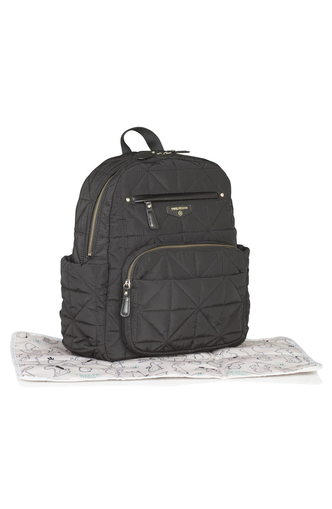 TWELVElittle Quilted Water Resistant Nylon Diaper Backpack, Alternate, color, 