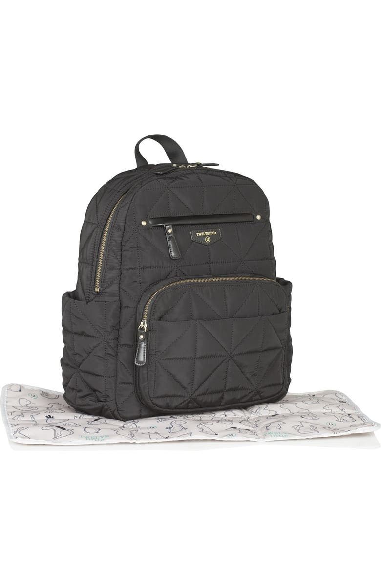 TWELVElittle Quilted Water Resistant Nylon Diaper Backpack, Alternate, color,