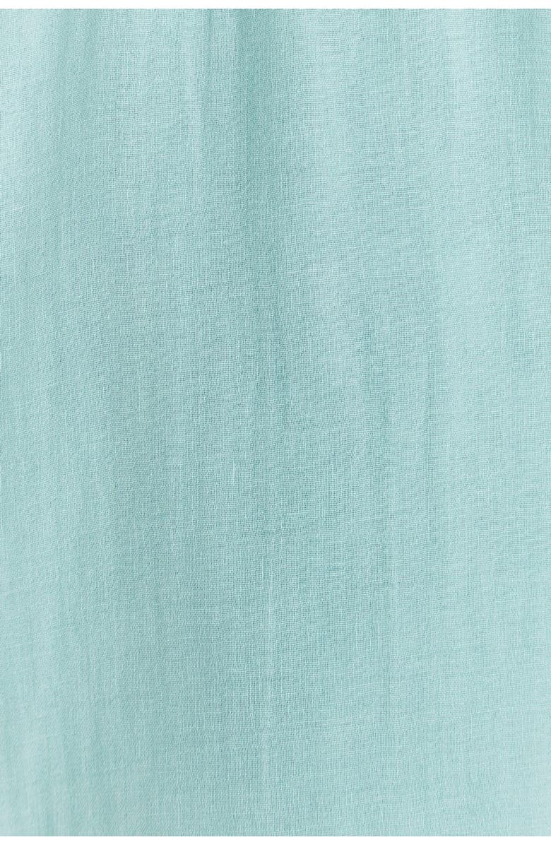 Babycottons Monet Mandarin Collar Short Sleeve Shirt for Toddler, Alternate, color, Green