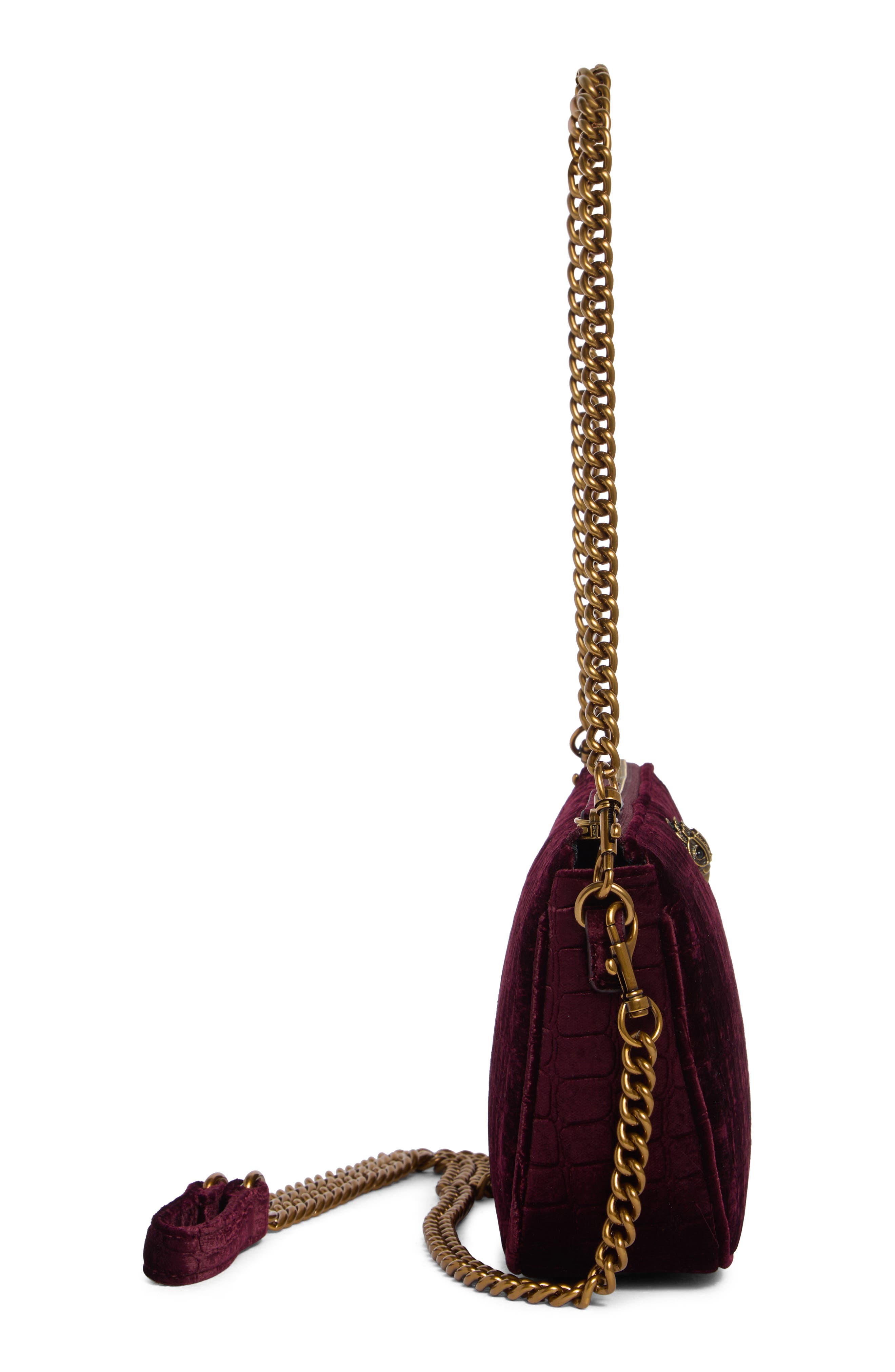 Kurt Geiger London Kew Pouch Crossbody Bag, Alternate, color, Wine