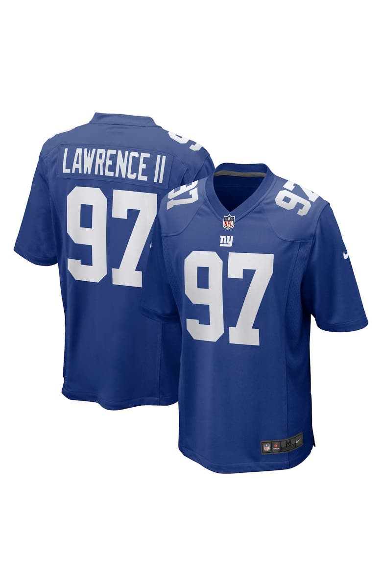 Nike Men's Nike Dexter Lawrence II Royal New York Giants Team Game Player Jersey, Main, color, Royal