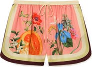 Reiss Milos Print Tie Waist Shorts