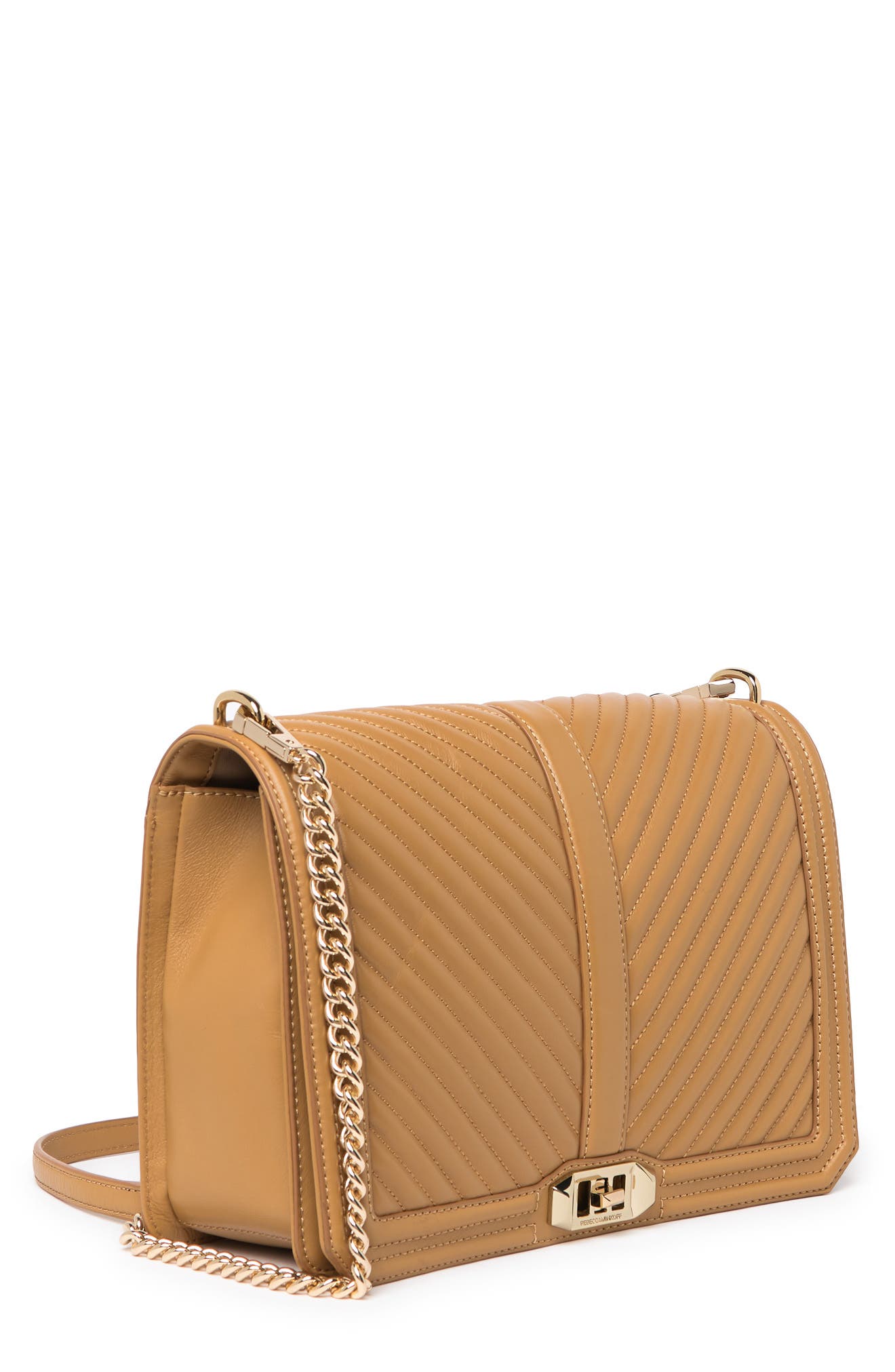Rebecca Minkoff Chevron Quilted Leather Jumbo Love Crossbody, Alternate, color, 