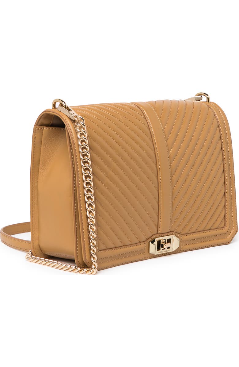 Rebecca Minkoff Chevron Quilted Leather Jumbo Love Crossbody, Alternate, color,