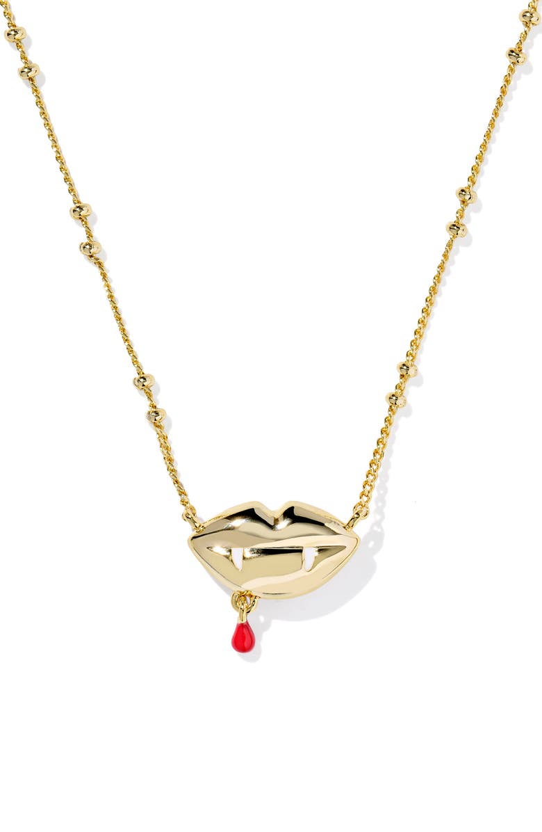 Kendra Scott Vampire Pendant Necklace, Alternate, color, 